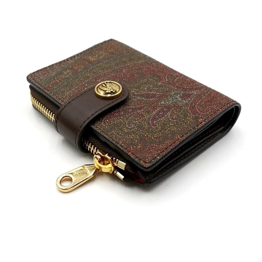超美品 エトロ ETRO 財布 二つ折り ペーズリー柄 11-25112222