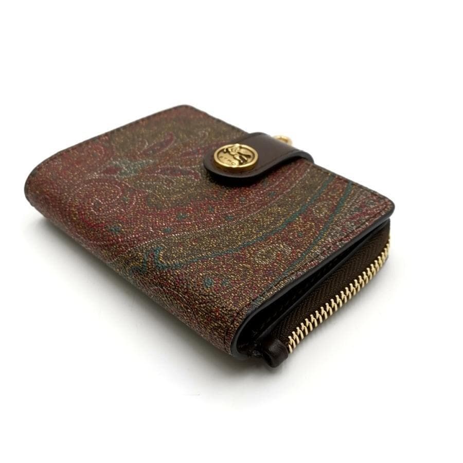超美品 エトロ ETRO 財布 二つ折り ペーズリー柄 11-25112222