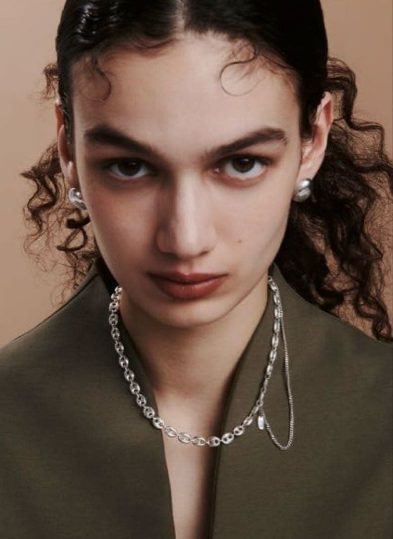 quip queint ボウリングスタッドオーバル ピアス　シルバー925