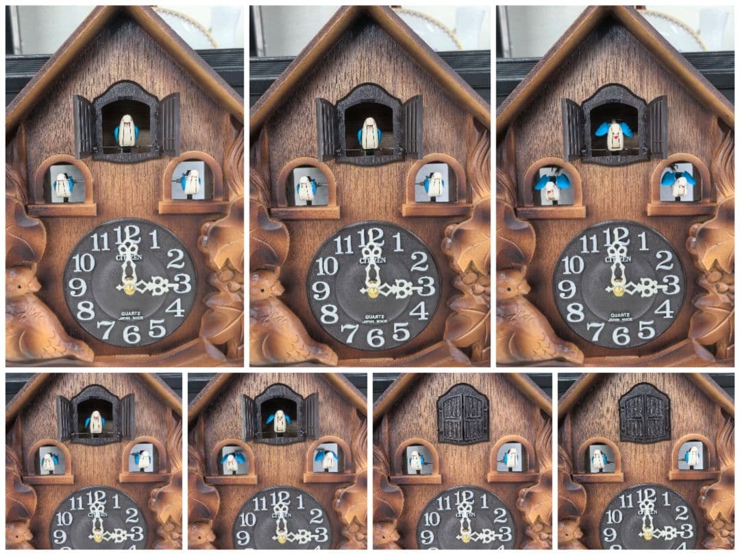 鳩時計　シチズンクオーツ カッコーメイソン 動作確認済