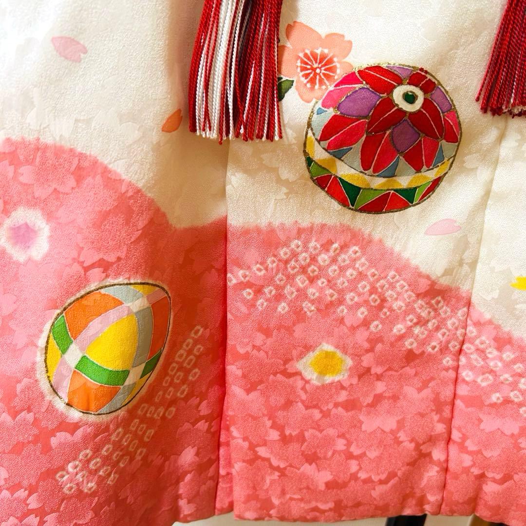 teteNo.119 七五三　3歳 正絹被布フルセット　本絞り