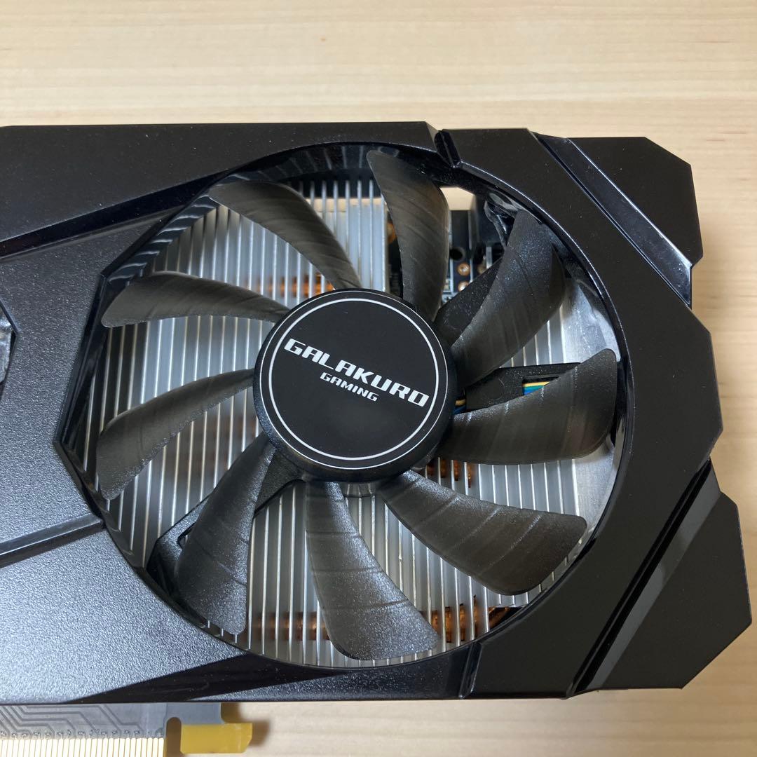 NVIDIA GTX1660 GALAKURO デュアルファングラフィックボード