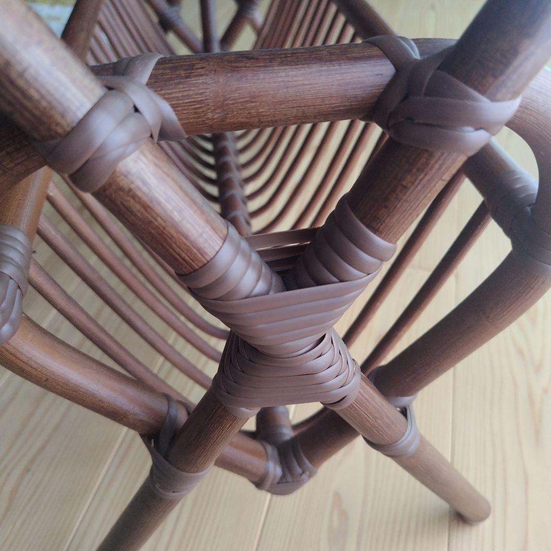 ※3日間限定価格※☆クラッシュゲート☆ ラタン ガラス サイドテーブル