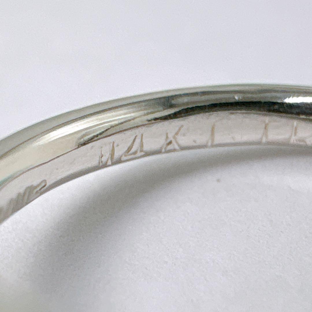 美品 オールドティファニー ラブノット コンビ 11.5号 シルバー k14