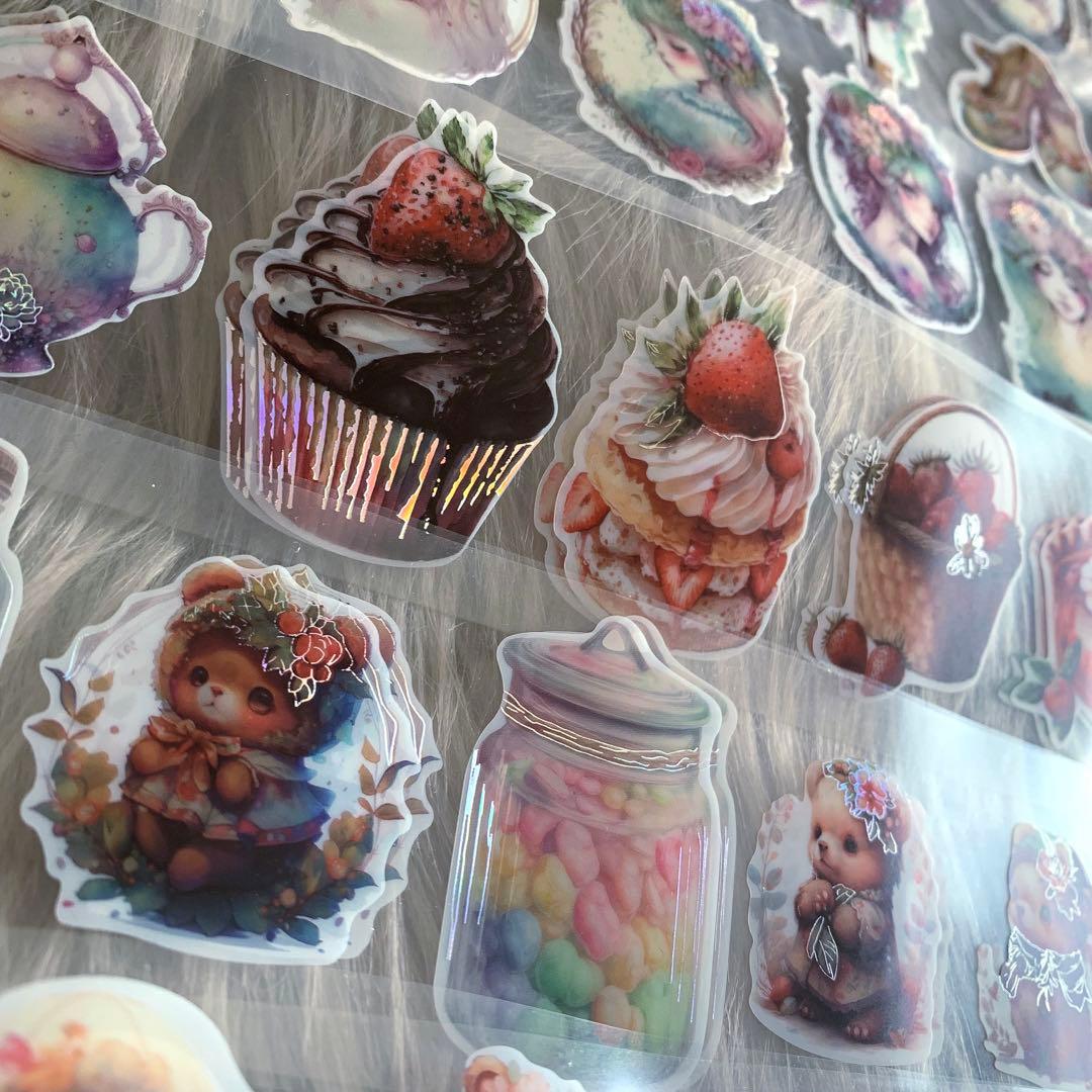 ▶︎neneさまフローラルプリンセスシリーズPET箔押しロールシール切り売り♡