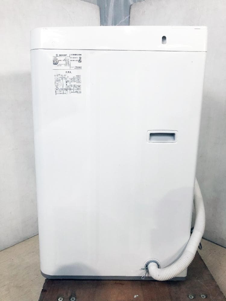 ★21年製★超美品★SHARP 4.5kg 洗濯機【ES-GE4E-C】G0OP