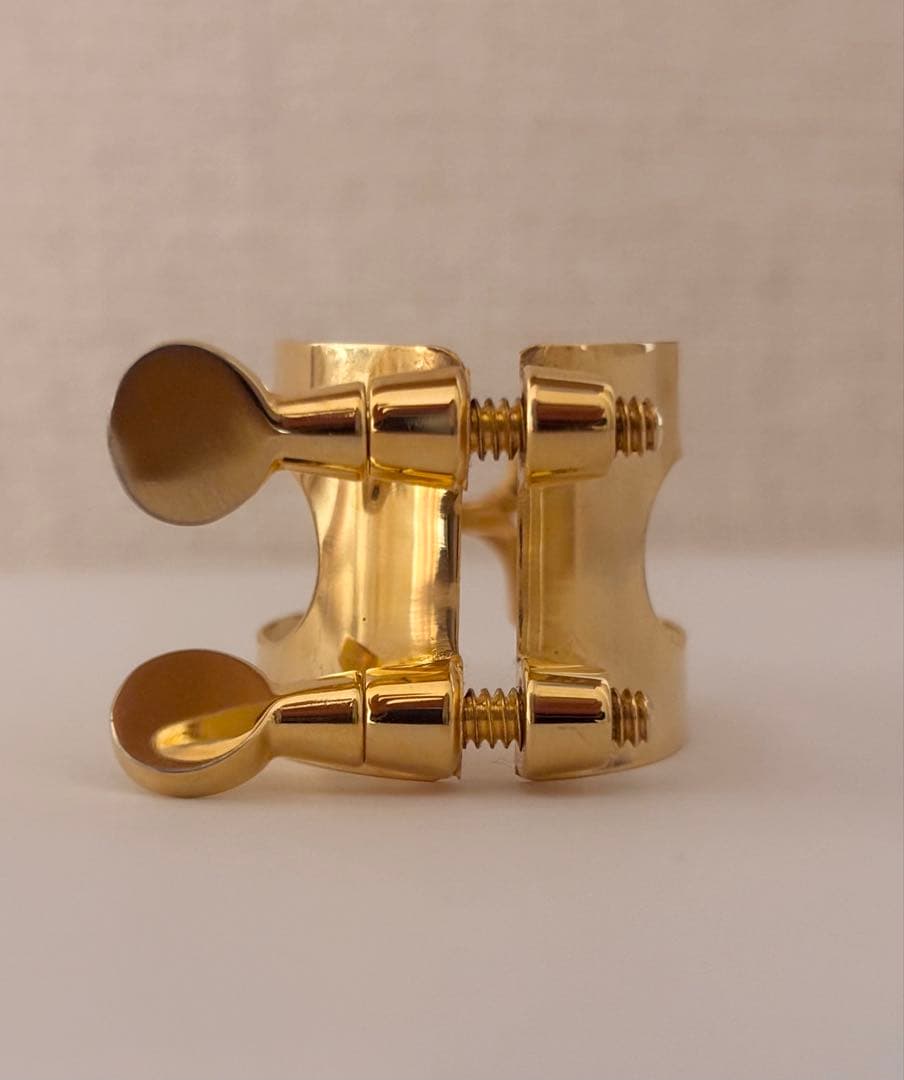 B♭クラリネット用リガチャー HARRISON（ハリソン）C/GP 金メッキ