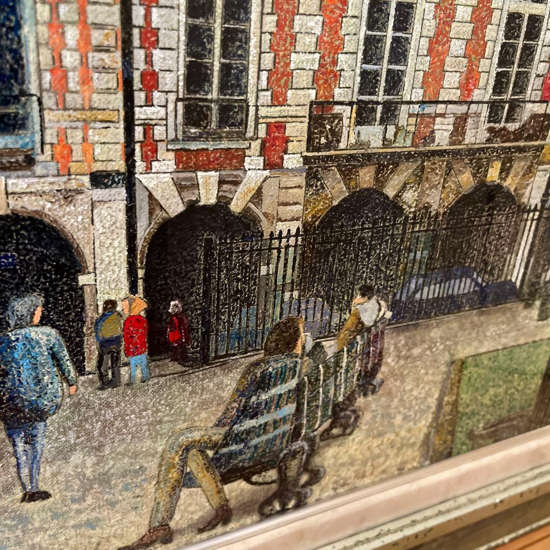 【更に値下げしました】絵画《昼のヴォージュ広場(パリ)》