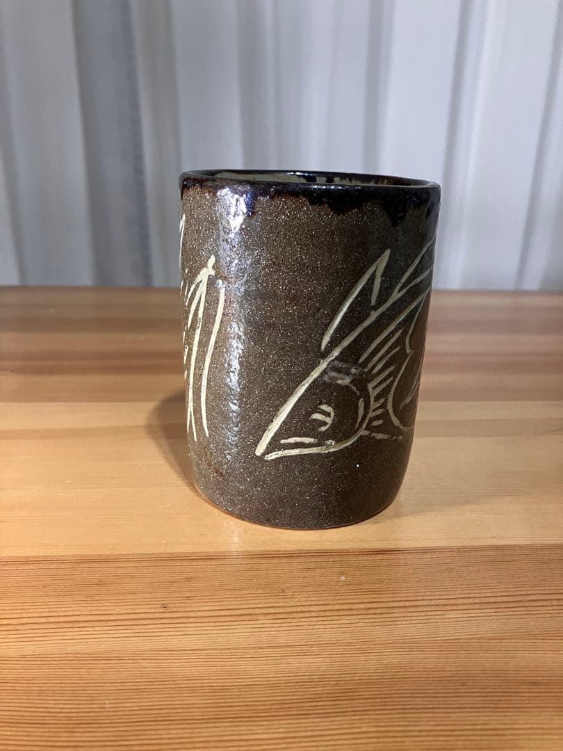 琉球　沖縄　壺屋焼　【故】金城次郎　湯呑　茶器　やちむん　ヤチムン　希少