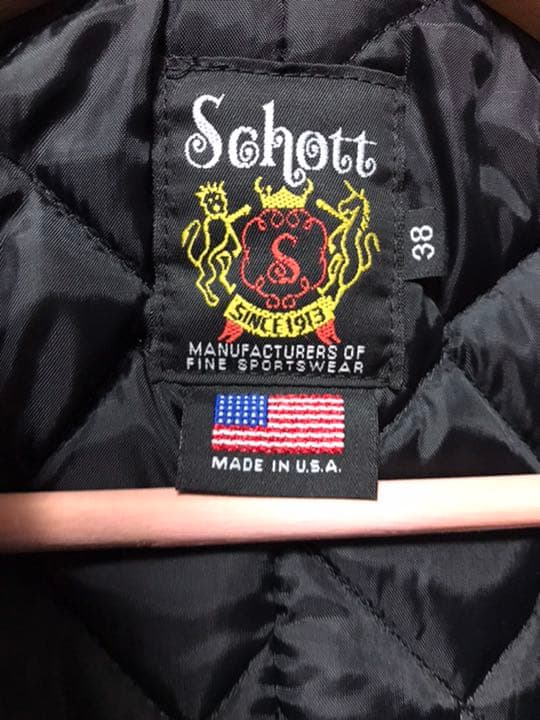 ジャケット・アウター Schott Wool W Riders Jacket Navy 38