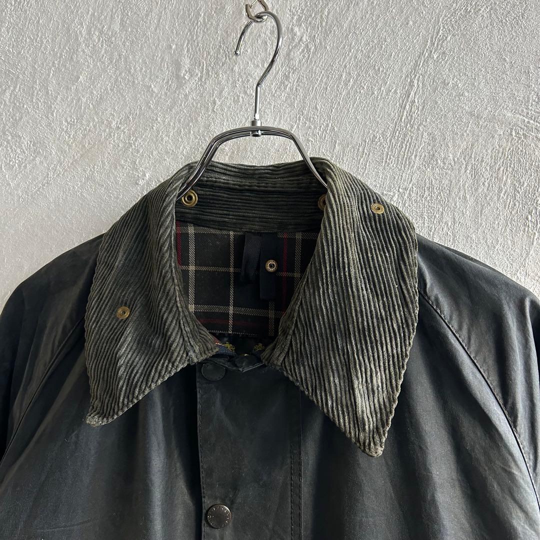 90S Barbour BEAUFORT 42 ネイビー オイルドジャケット