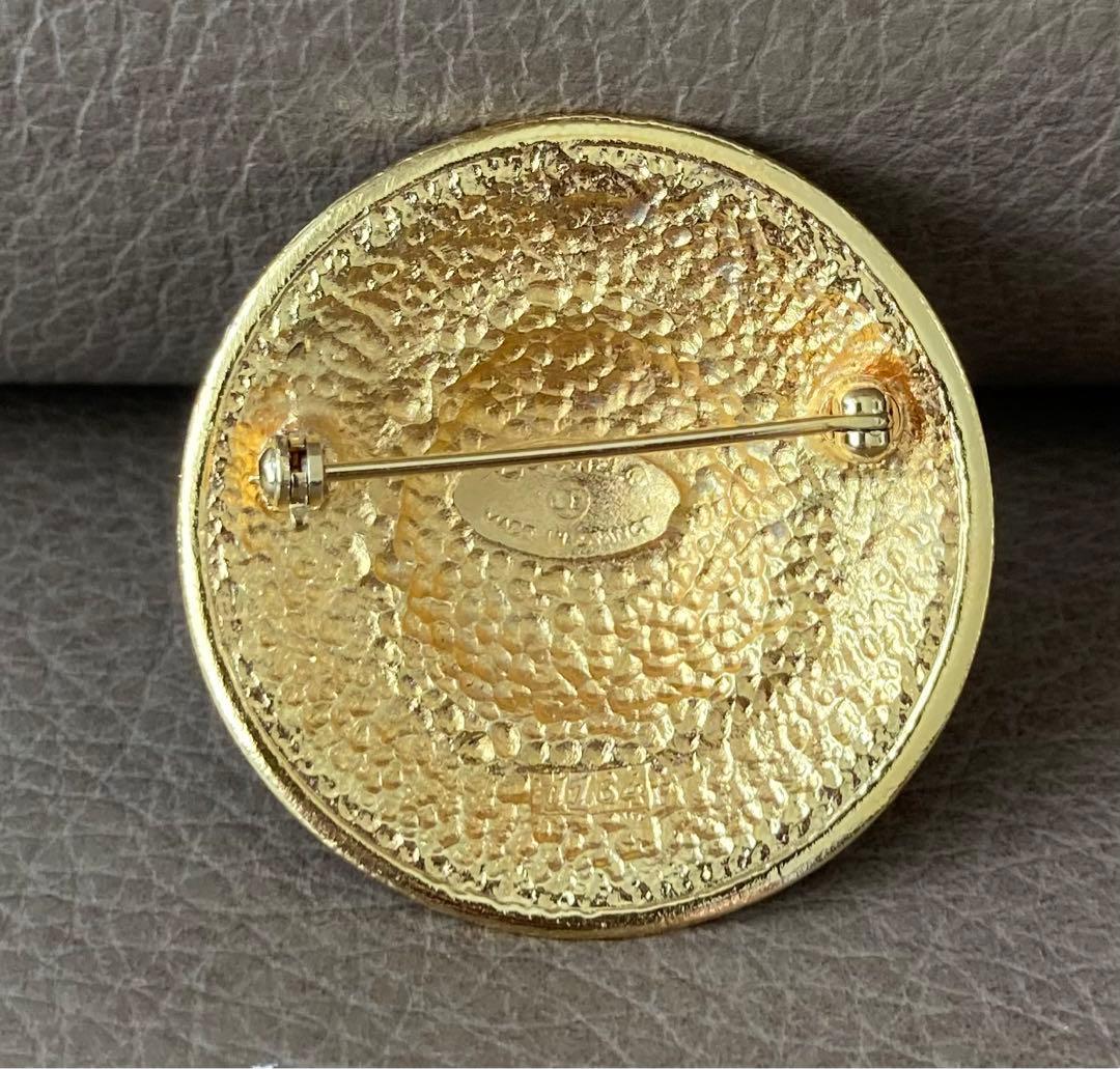 未使用 CHANEL ブローチ ヴィンテージ シャネル ゴールド