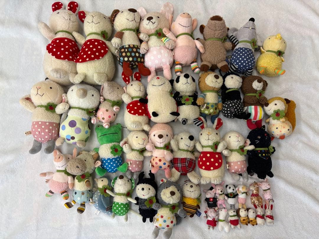 good luck 童心　ぬいぐるみ　大小合わせて４５体まとめ売り　used