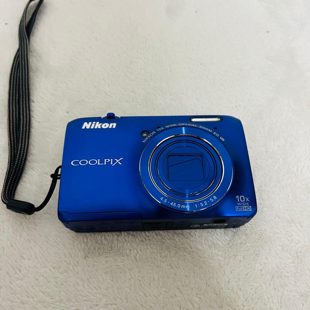 極美品　Nikon COOLPIX クールピクス S6300 ブルー デジカメ