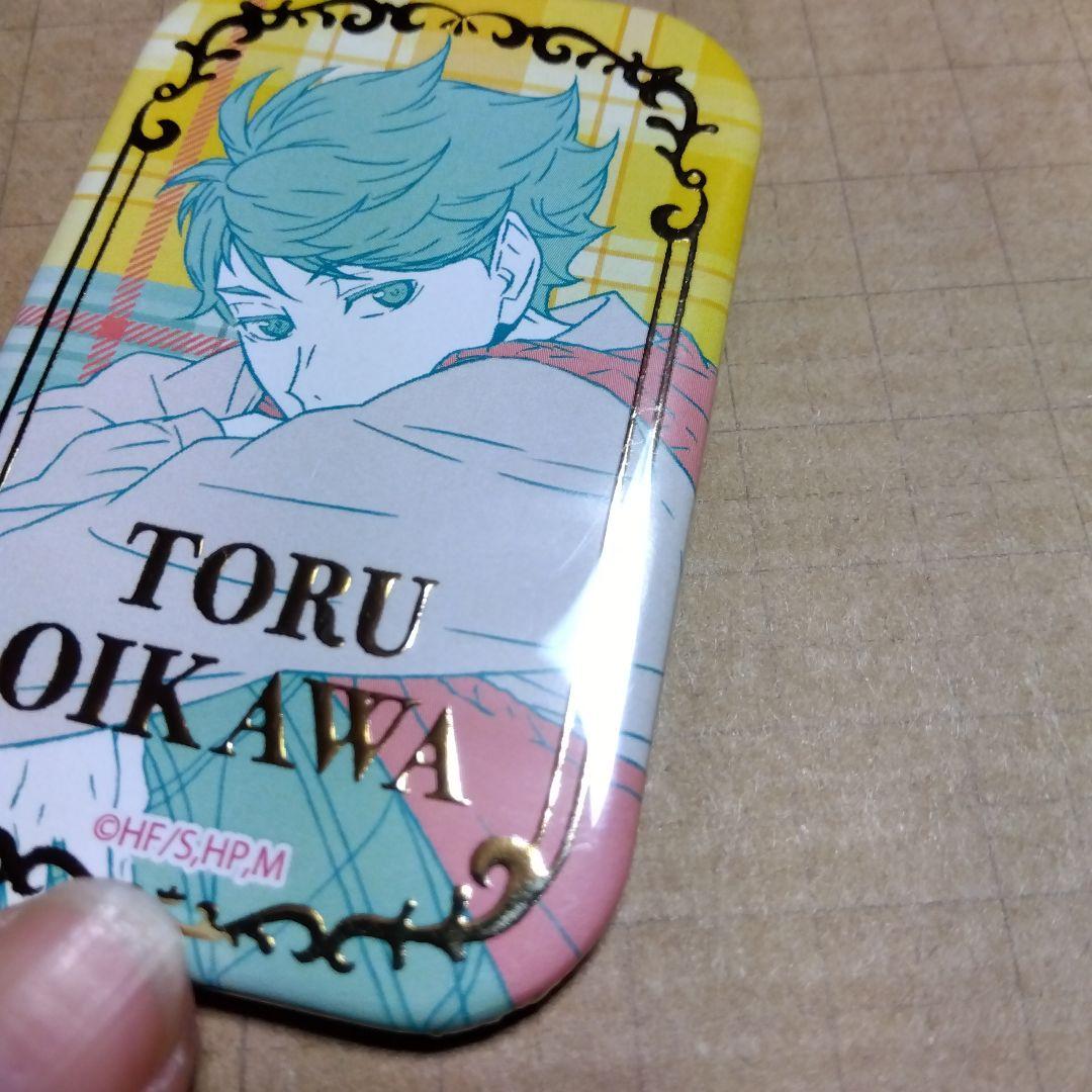 ハイキュー　セブンネット限定　スクエア缶バッジ　及川。