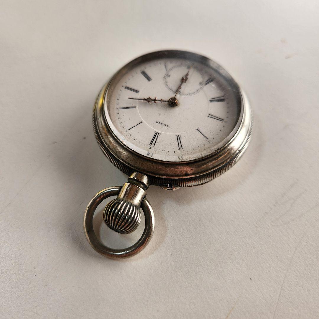 ヴィンテージ コロン商会 商館時計 真性 白銅 マーク刻印