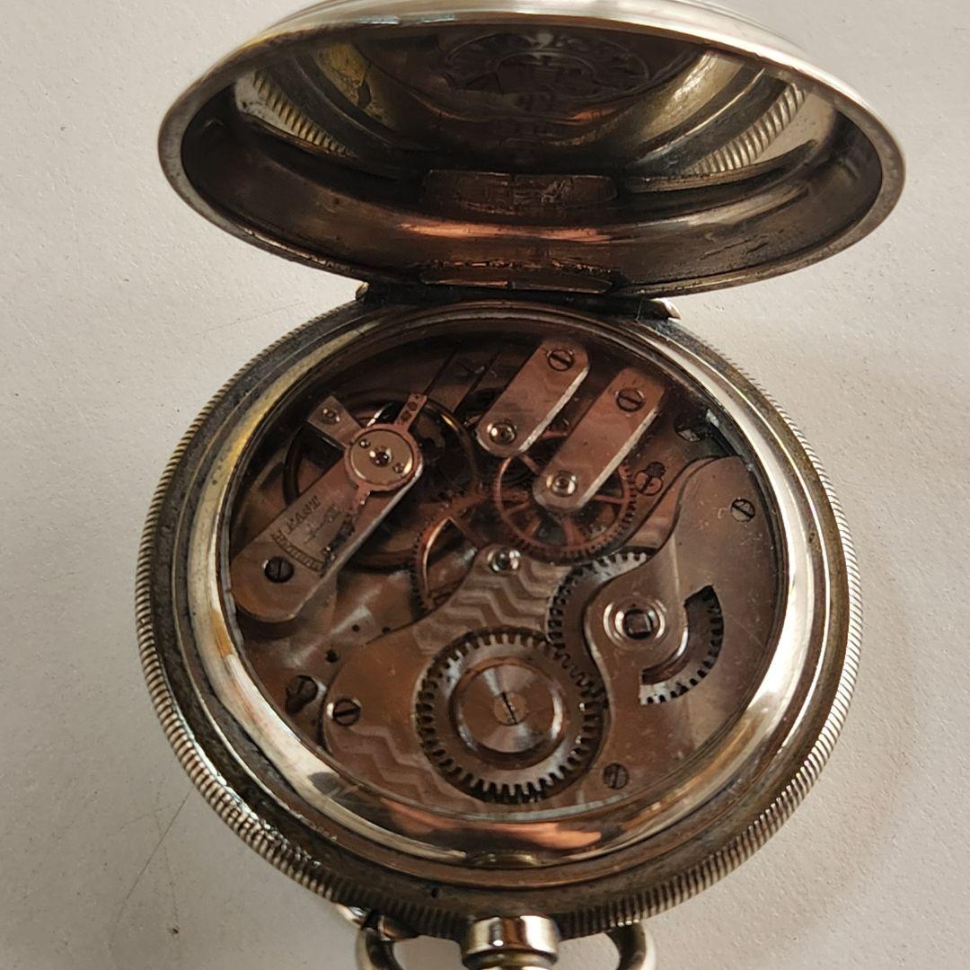 ヴィンテージ コロン商会 商館時計 真性 白銅 マーク刻印