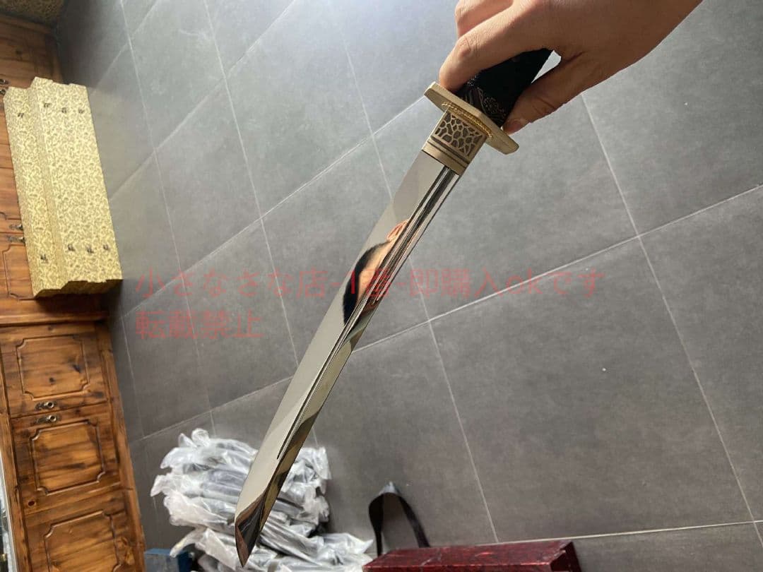 短冊烏丸が狼を殺す 古兵器 武具 刀装具 日本刀 模造刀 居合刀