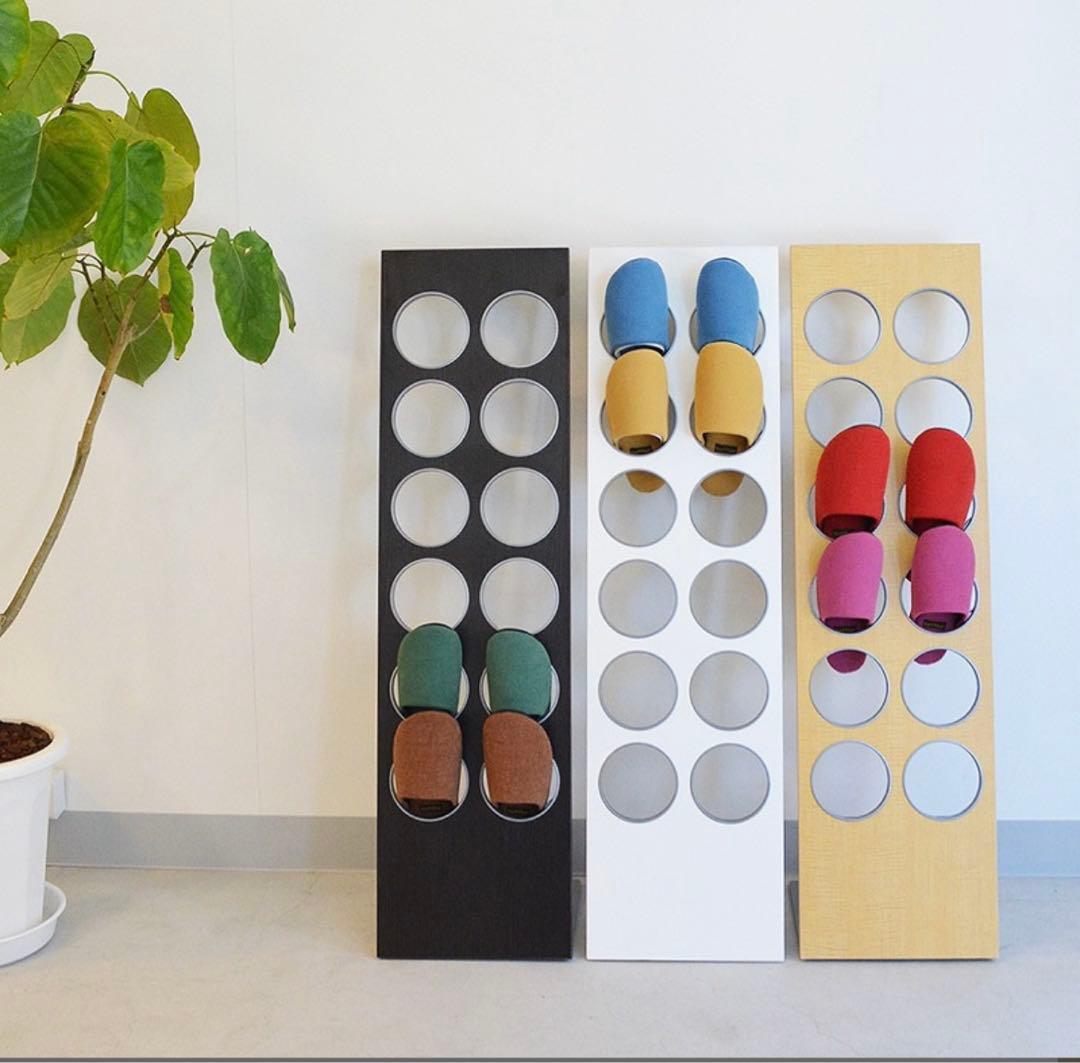 スリッパラック ダークブラウン