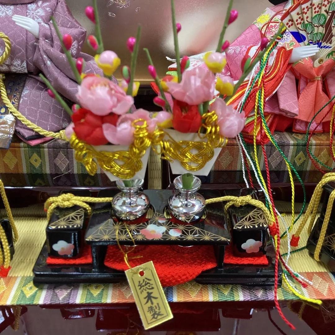 G6 素敵な　収納新王飾り　ワインレッド色　台巾63㎝位　訳あり特価