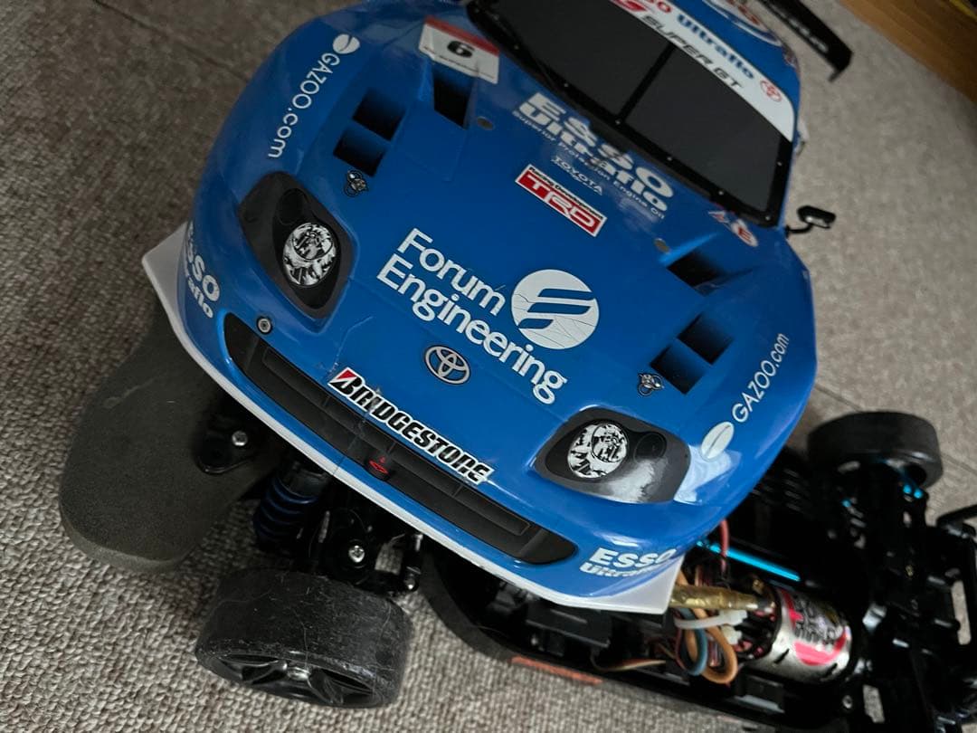 タミヤ TT-01 80スープラボディ ドリラジ 動作OK