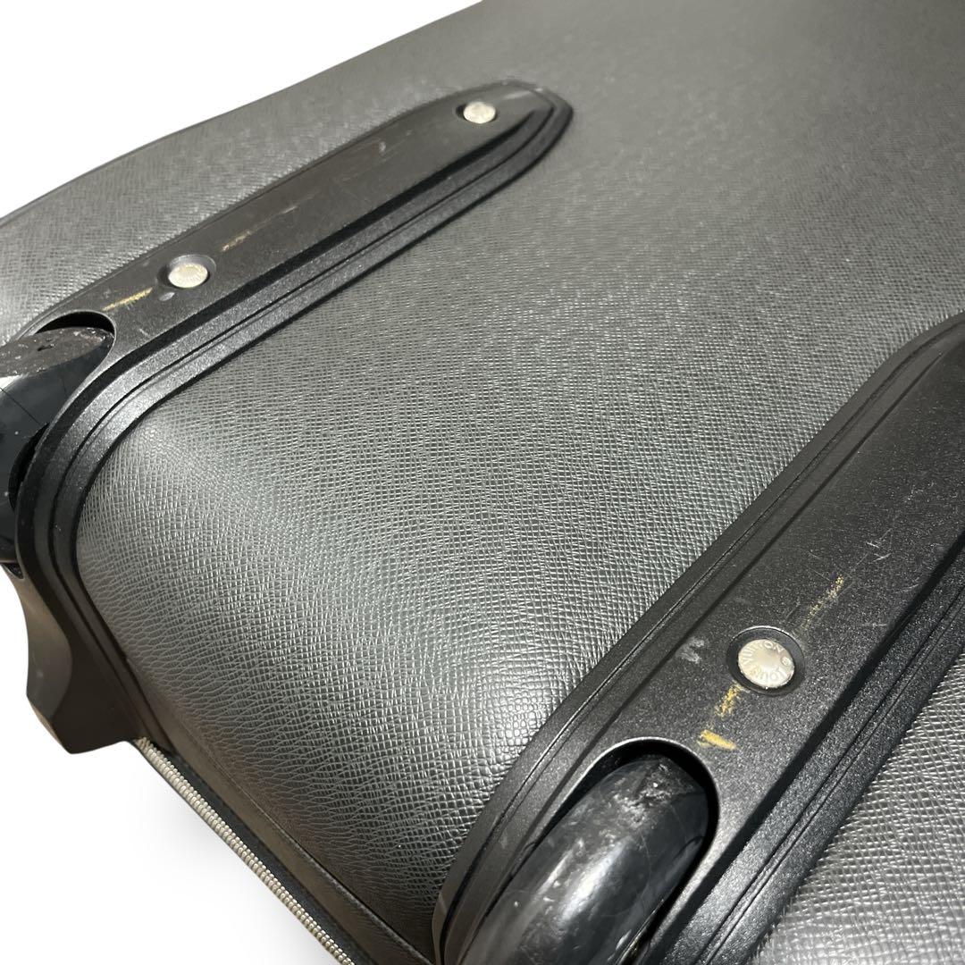 ルイヴィトン　ペガス55 キャリーケース　タイガ　トラベルバッグ　レザー　黒