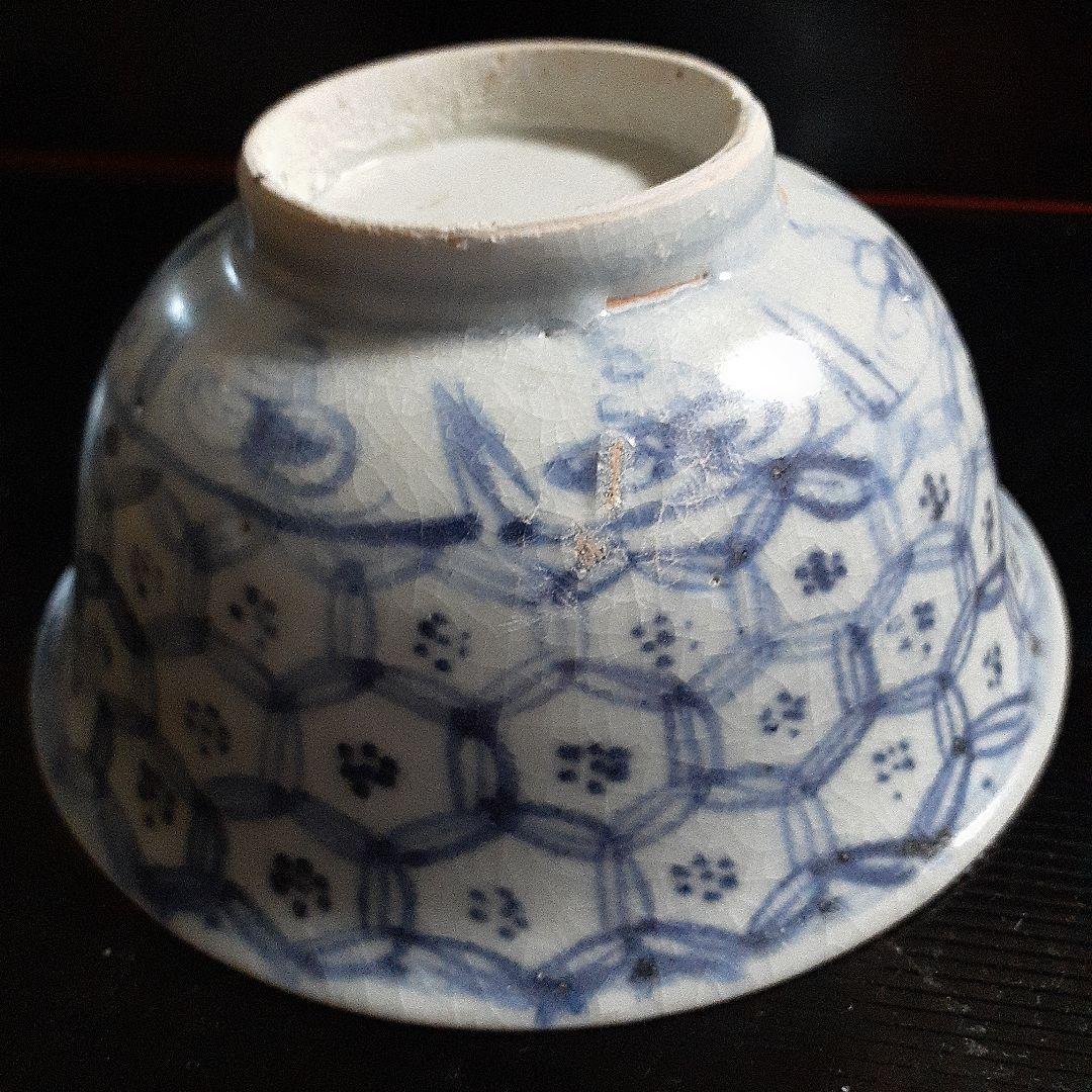 中国明朝中期頃の染付け碗