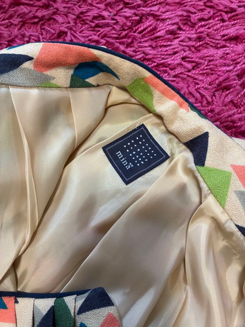 mina❗️幾何学模様 フレアスカート‼️