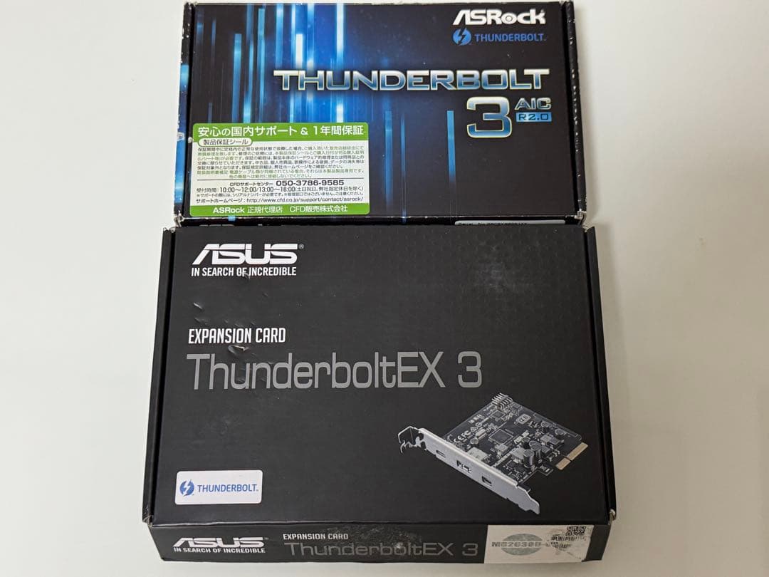 ASUS AsRock Thunderbolt PCIe 拡張カード