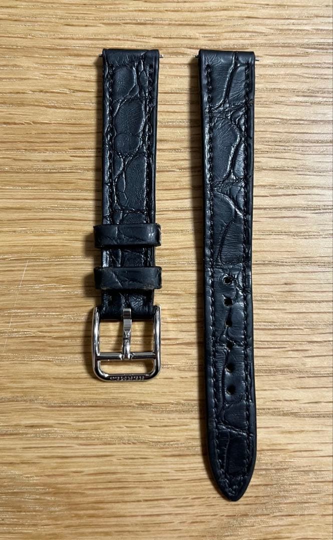 ブラック アリゲーター レザー ベルト 時計 エルメス ケープコッド HERME