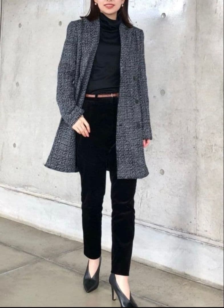 【未使用級】¥69,300円 Theory セオリー ツイードチェスターコート