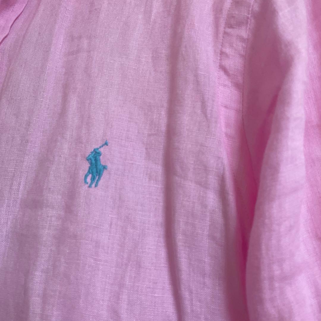 【POLO RALPH LAUREN】カスタムフィット リネン シャツ