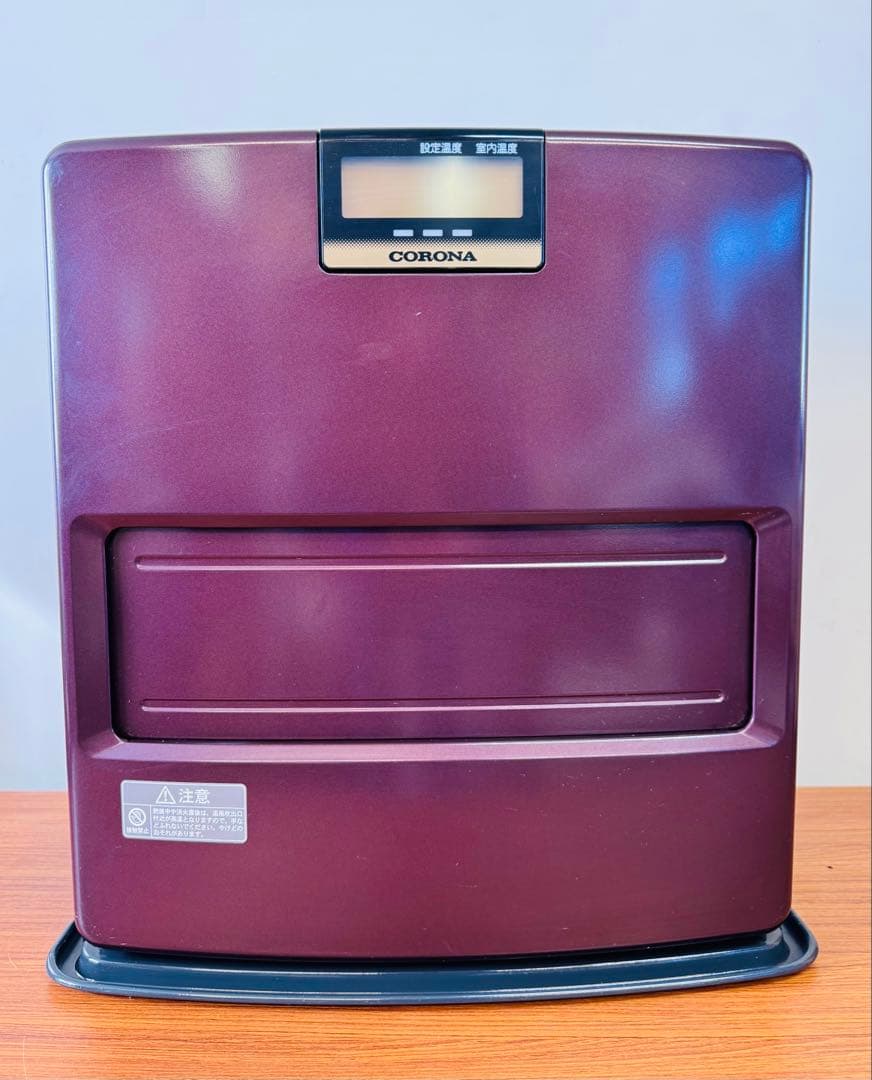 CORONA 石油ファンヒーター｜2015年製｜ワインレッド｜清掃済