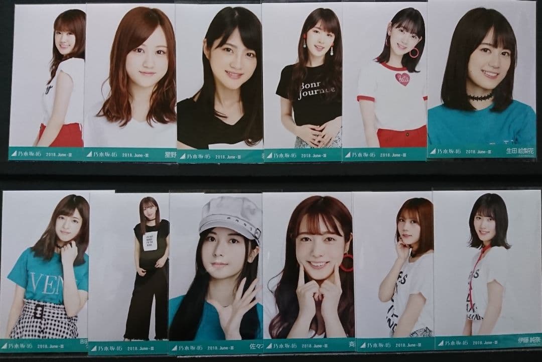 乃木坂46 生写真 ロゴTシャツ(2018 June Ⅲ)