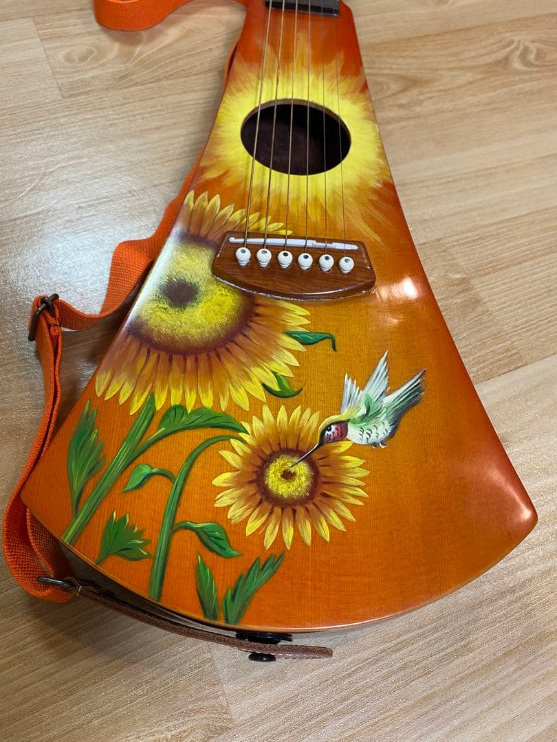 【新品未使用】 希少レア FLuffy ペイントトラベルギター ケース付