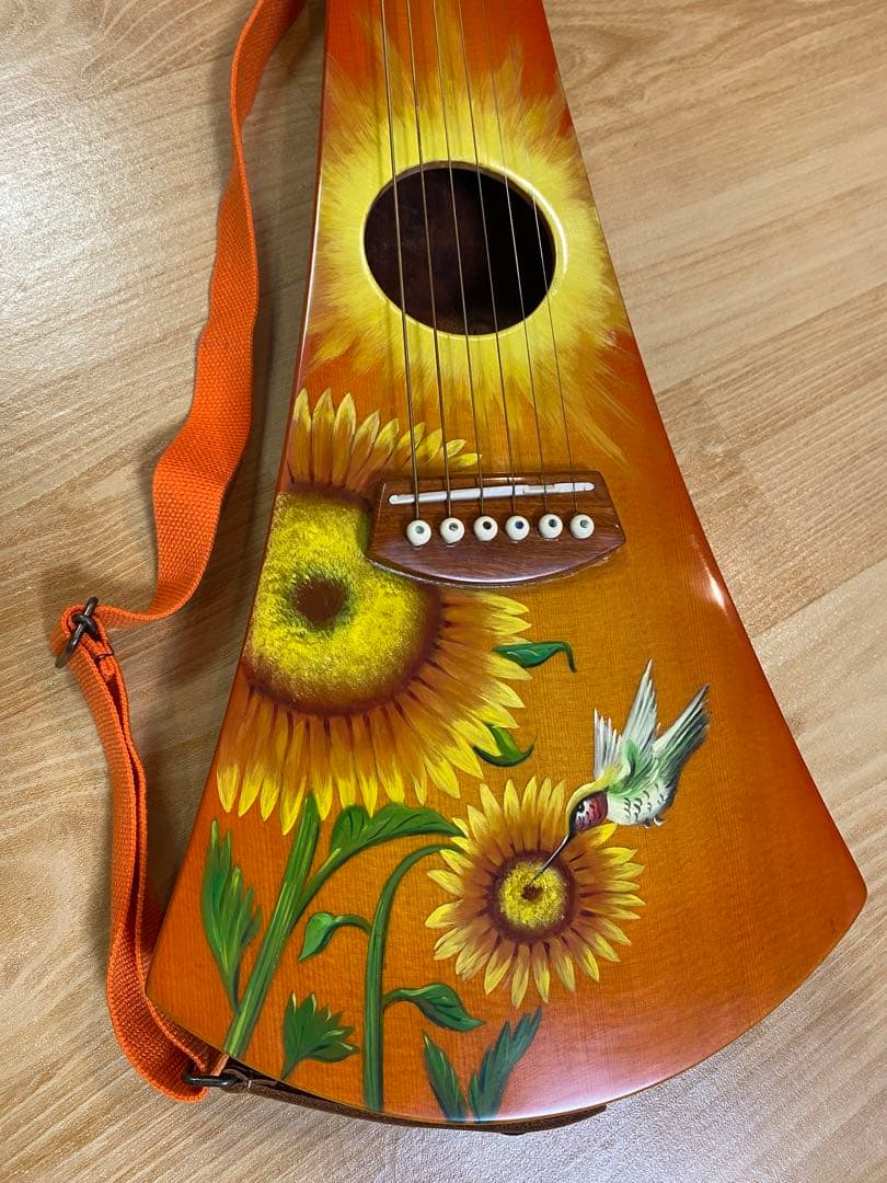 【新品未使用】 希少レア FLuffy ペイントトラベルギター ケース付