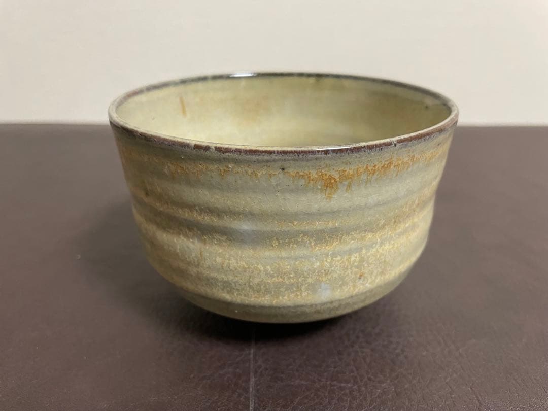 十三代亀井味楽　高取白釉茶盌　共箱　永田宗伴書付　高取焼　茶碗　茶道具