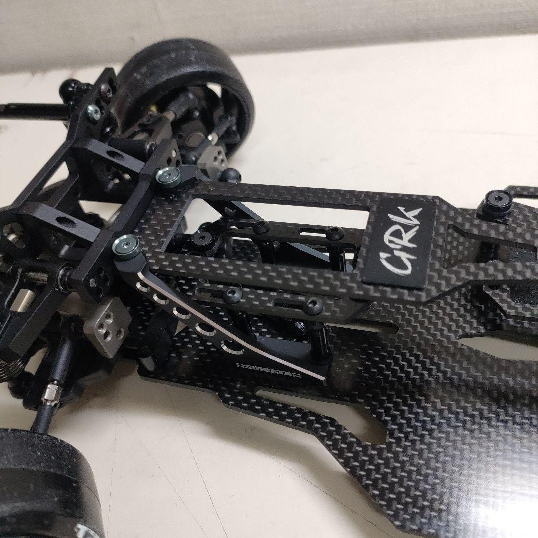 【走行少】シバタ GRK5ドリフトシャーシ、オプション多数装備、部品多数付き