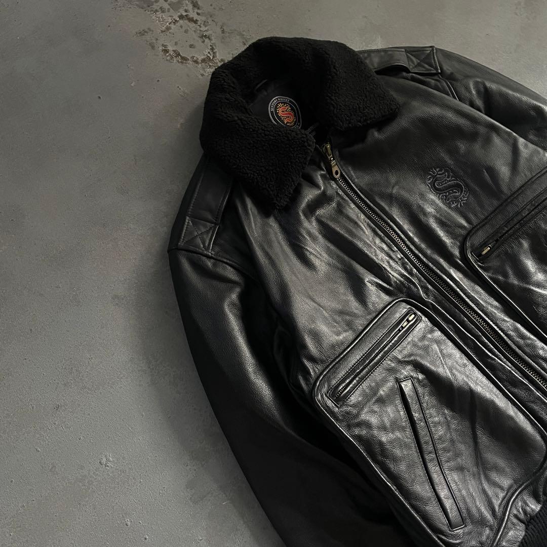 type G-1”durability“牛革“bomber jacket