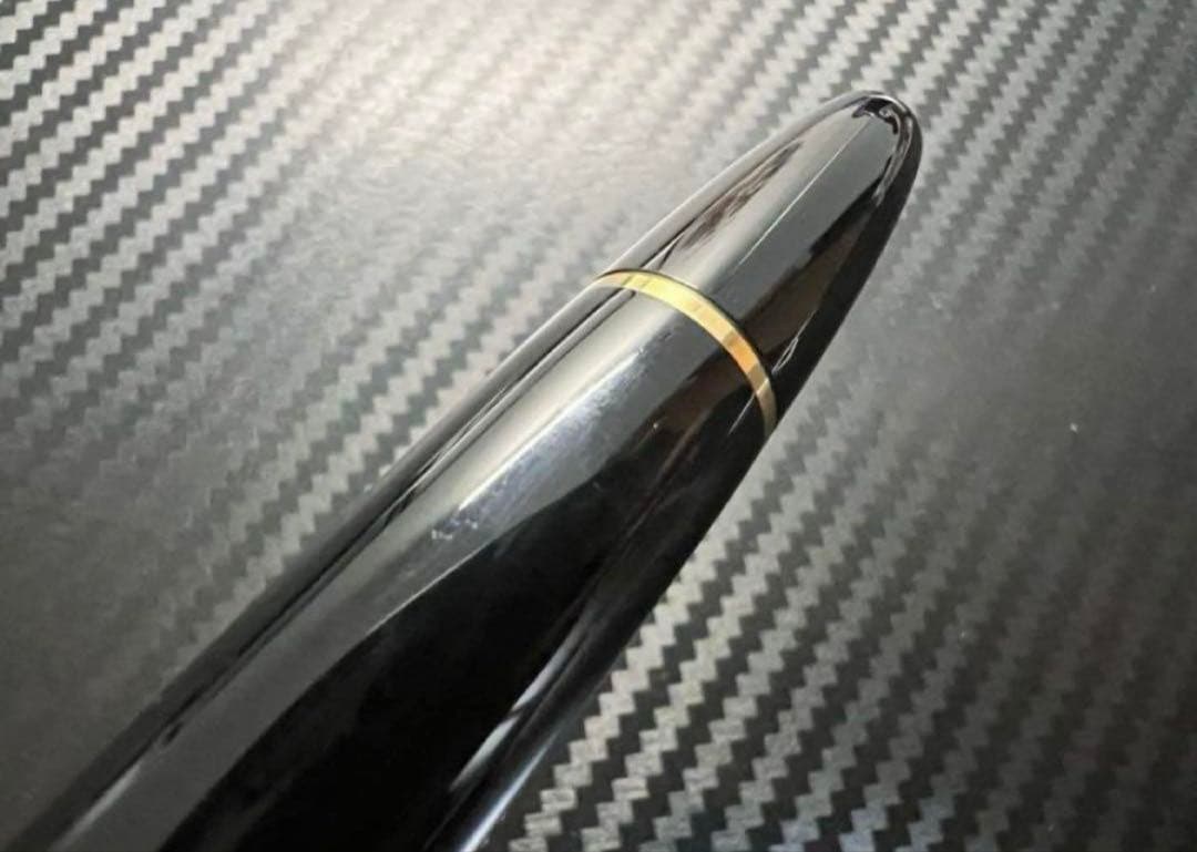 未使用に近い モンブラン 146 14C 全金 万年筆 M 中字 ブラック