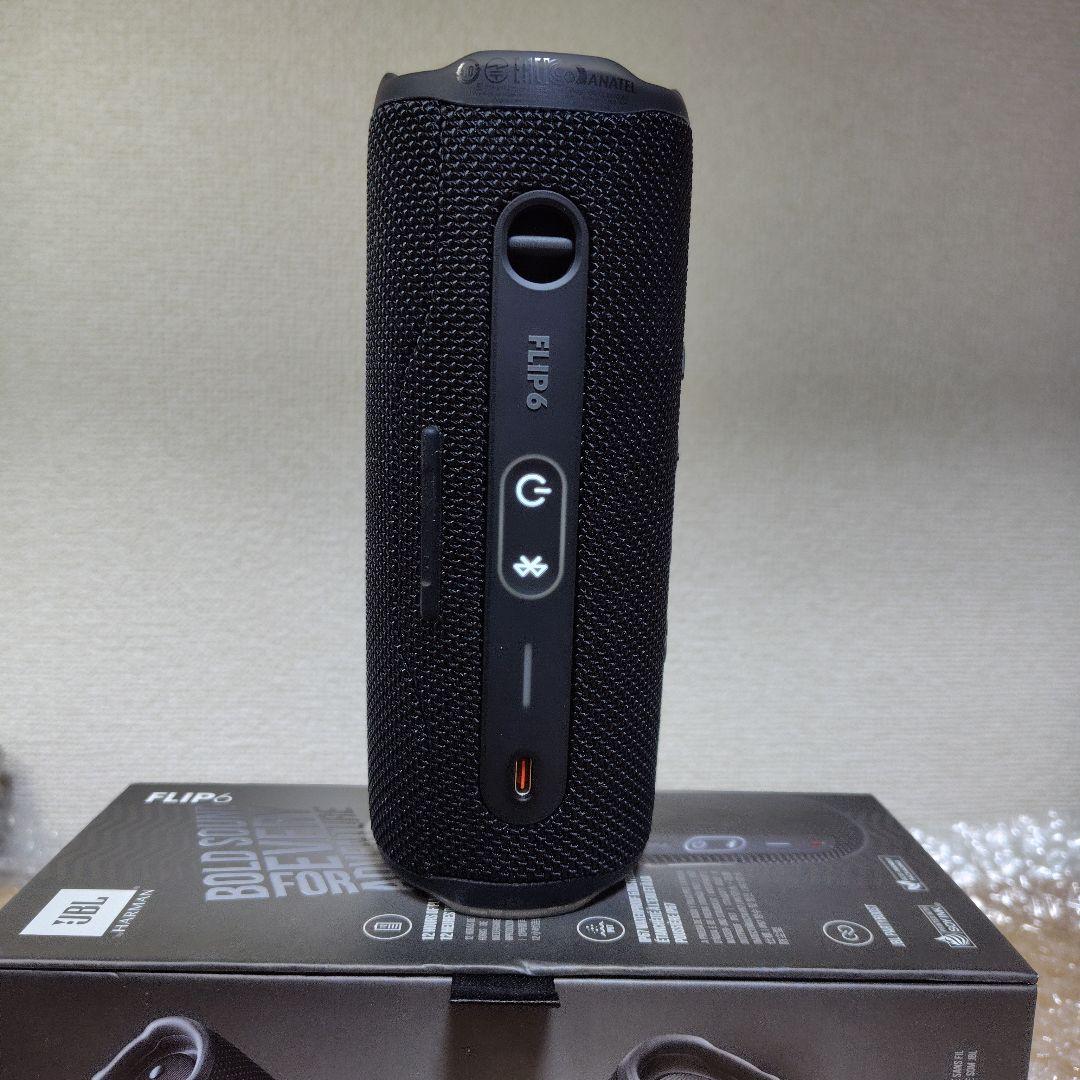 【極美品】JBL Flip6 スピーカー Bluetooth 黒 付属品完備