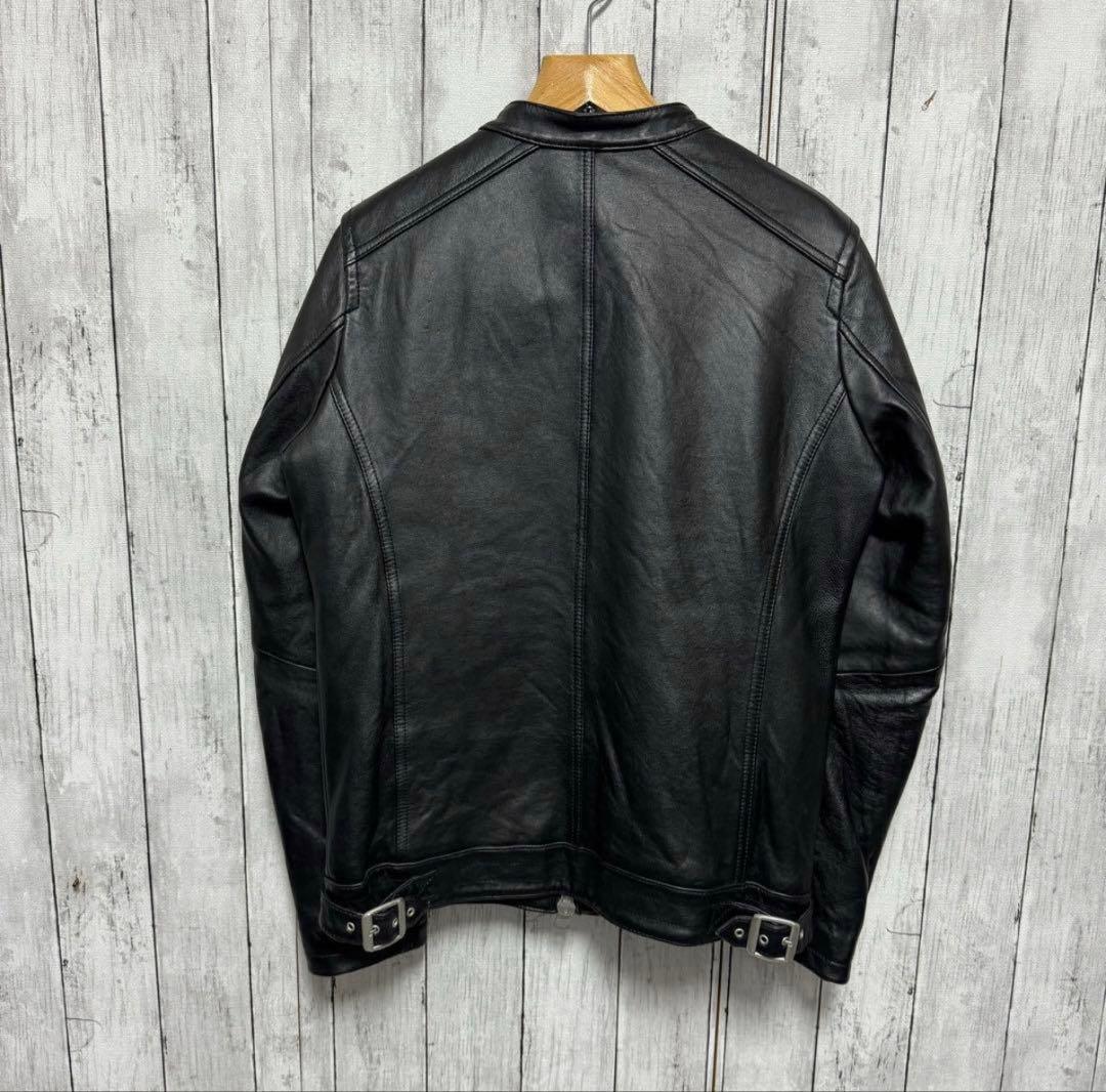 超美品！JACKROSE 羊革シングルライダースジャケット ラムレザー