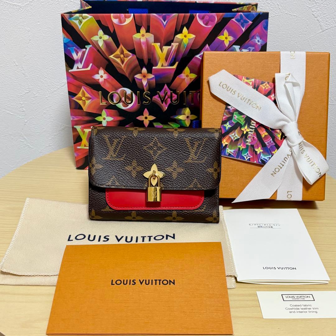 ルイヴィトン ポルトフォイユ・フラワー コンパクト 正規品 美品