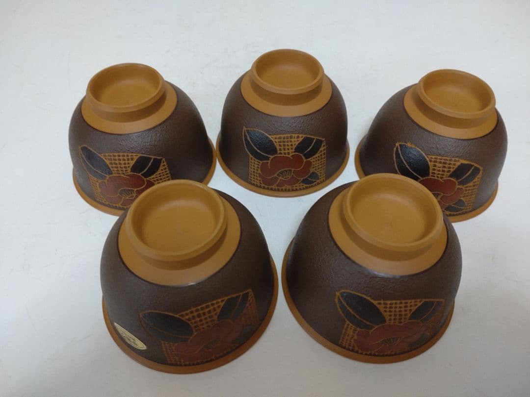 常滑焼 甚秋造 茶器揃 急須 煎茶碗五客 共箱