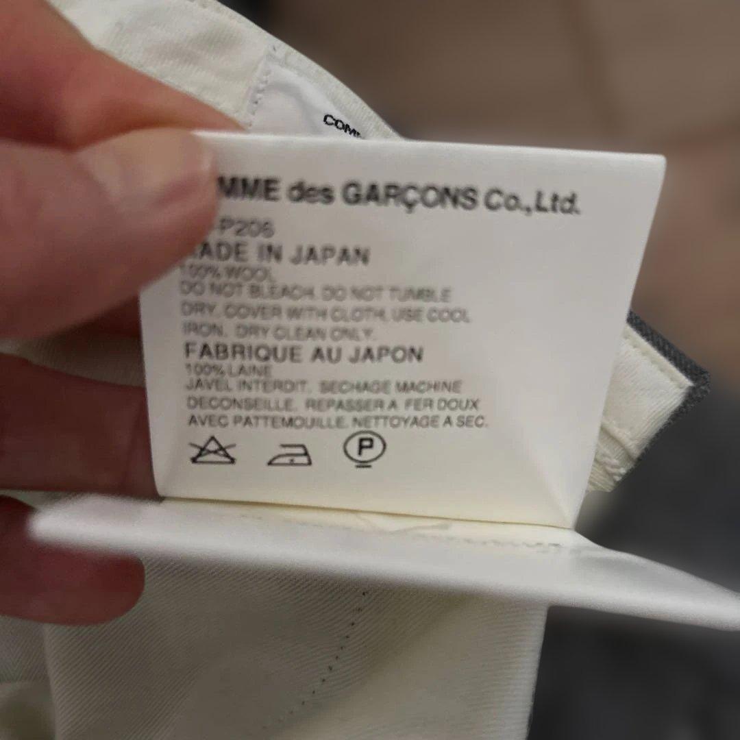 グレー サルエルパンツ プリーツ入り