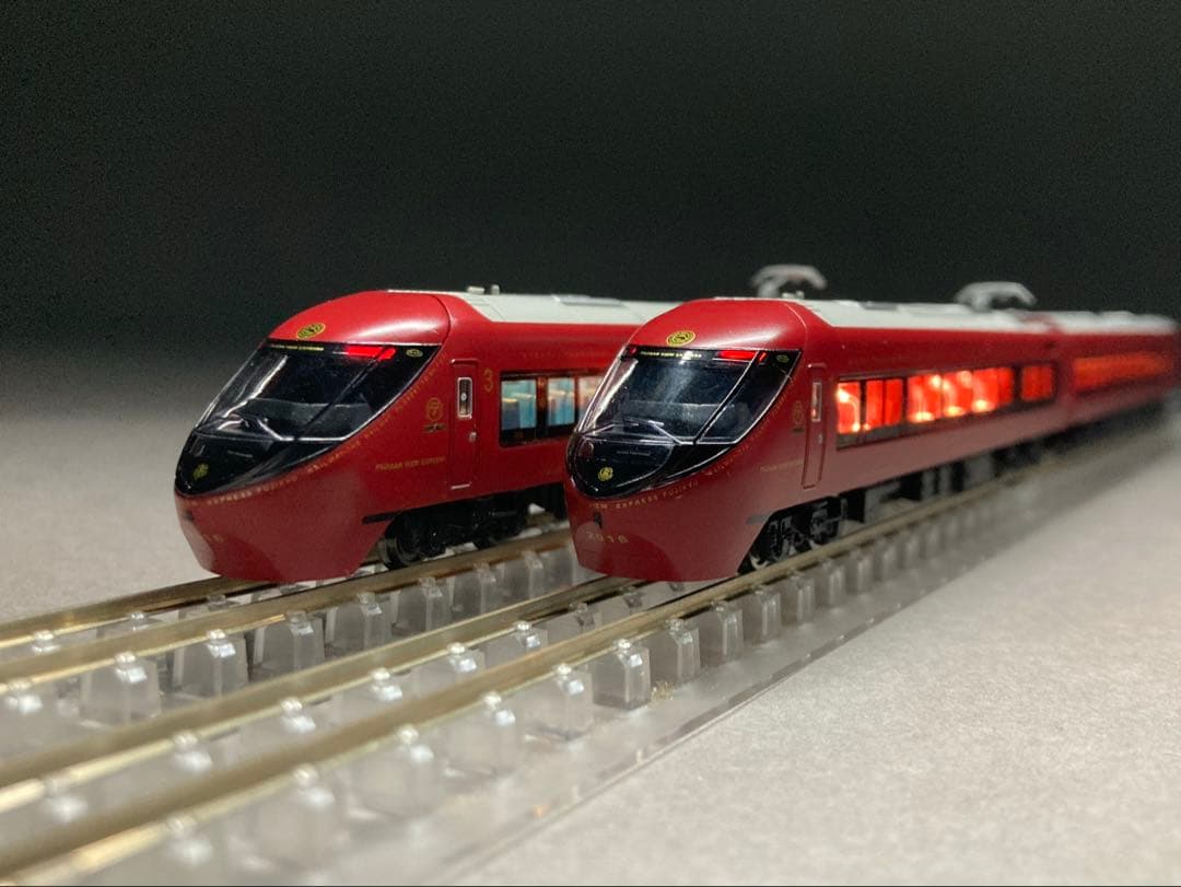 エラー対応済 室内灯付 富士山麓電気鉄道8500系 富士山ビュー特急 3両セット