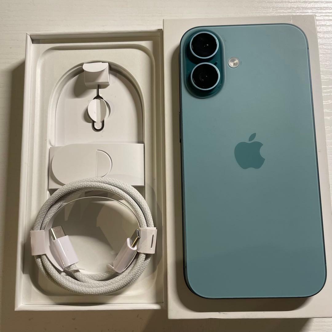 iPhone16 128GB ティール SIMフリー 美品