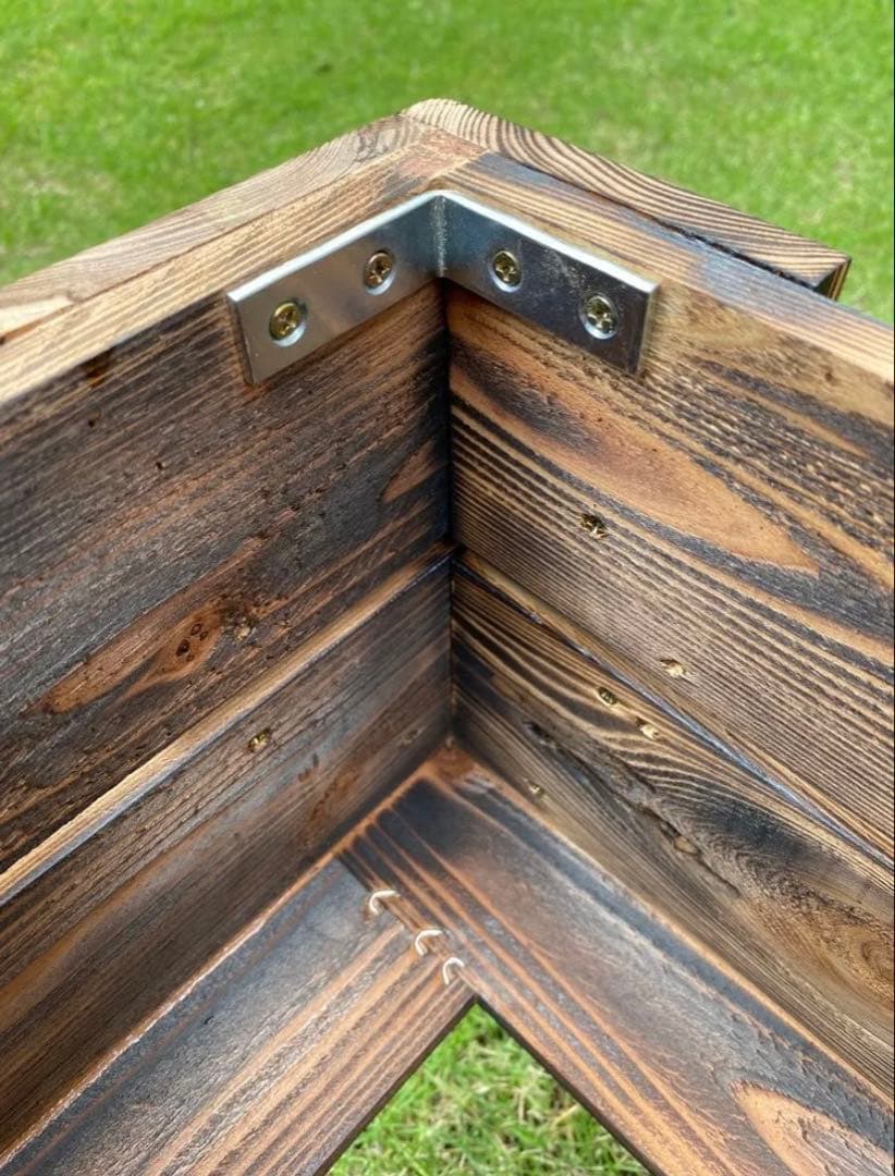 《木枠カバー Bタイプ 85L》 ビオトープ用　トロ船約85L付き　メダカ飼育