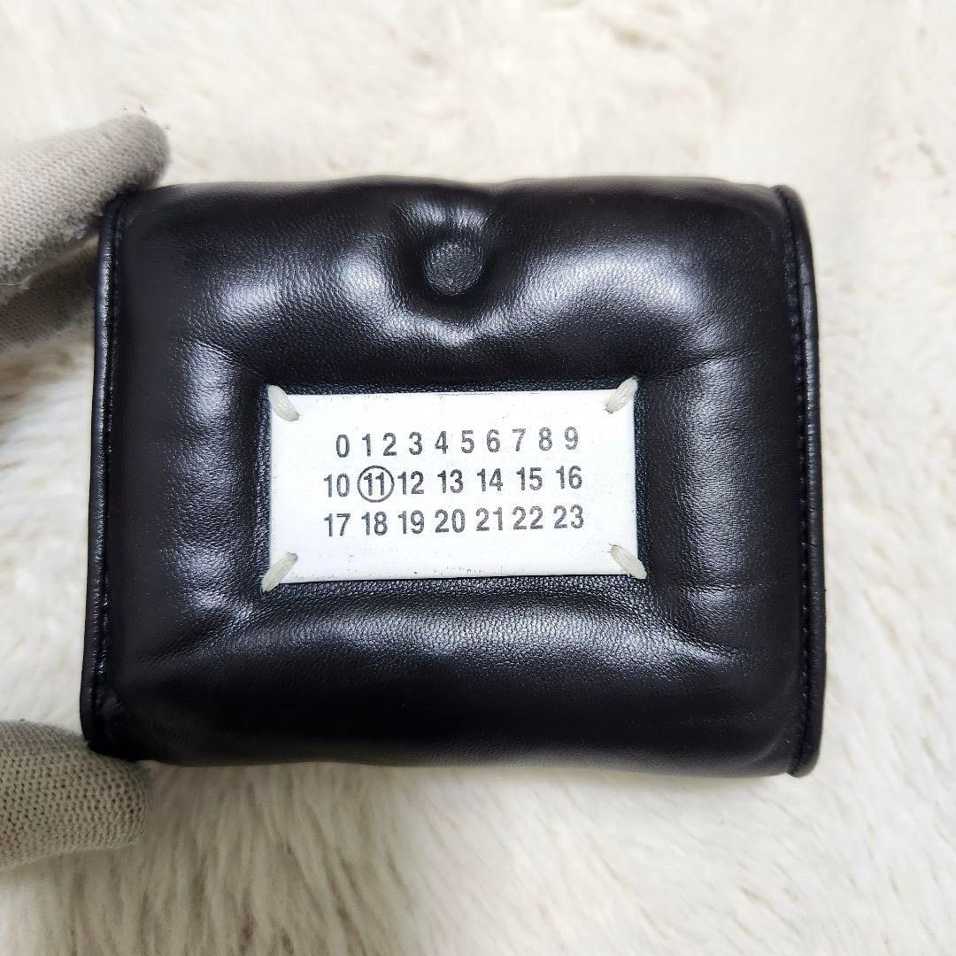 ✨極美品　正規品✨マルジェラ　三つ折り　グラムスラム　カレンダー　ステッチ　黒