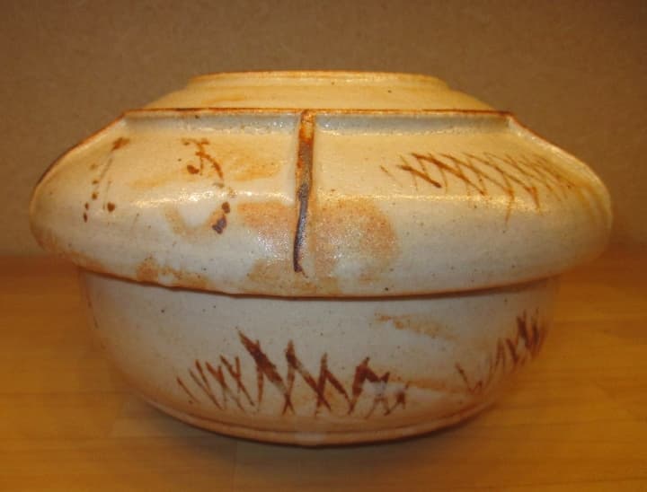 送料込【逢絢亭】茶道具 喰籠 美濃焼  志野 桃山窯 林英仁